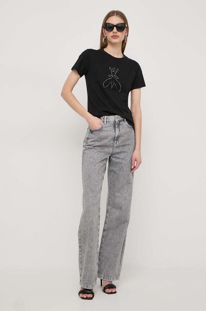 Patrizia Pepe t-shirt bawełniany 8M1599.J043 czarny AA00