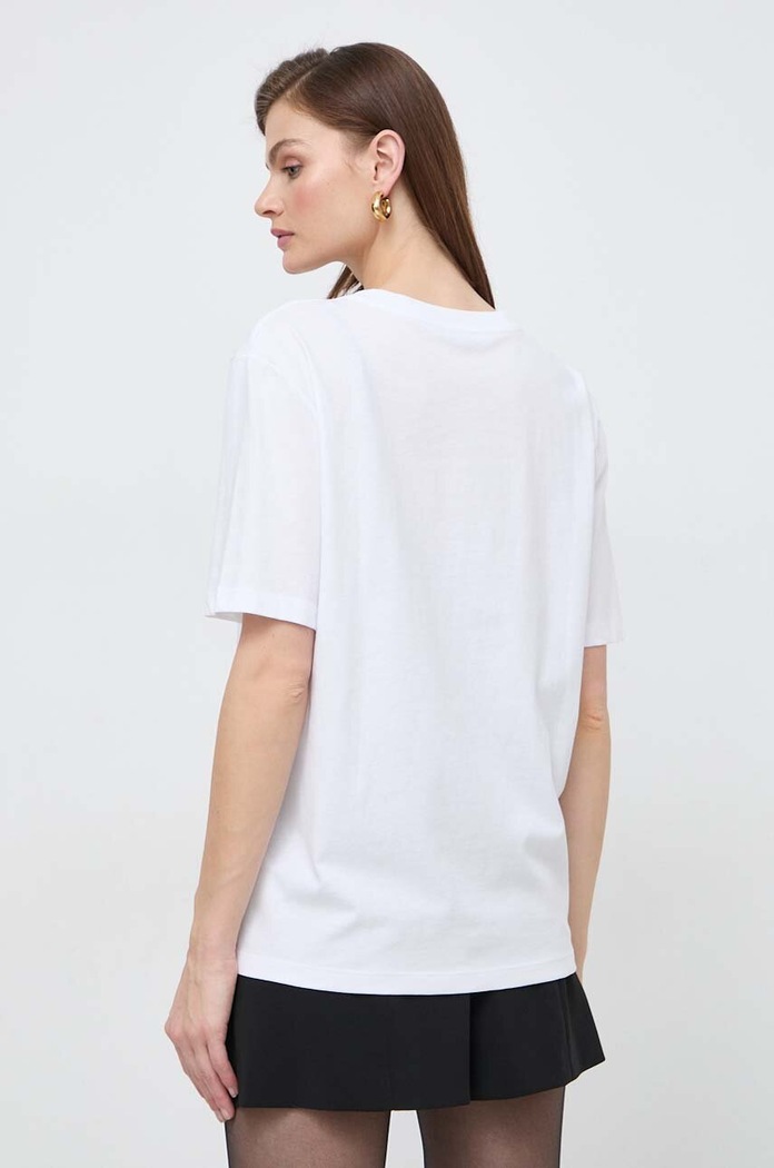 Дрехи Памучна тениска Patrizia Pepe 8M1612.J089 бял