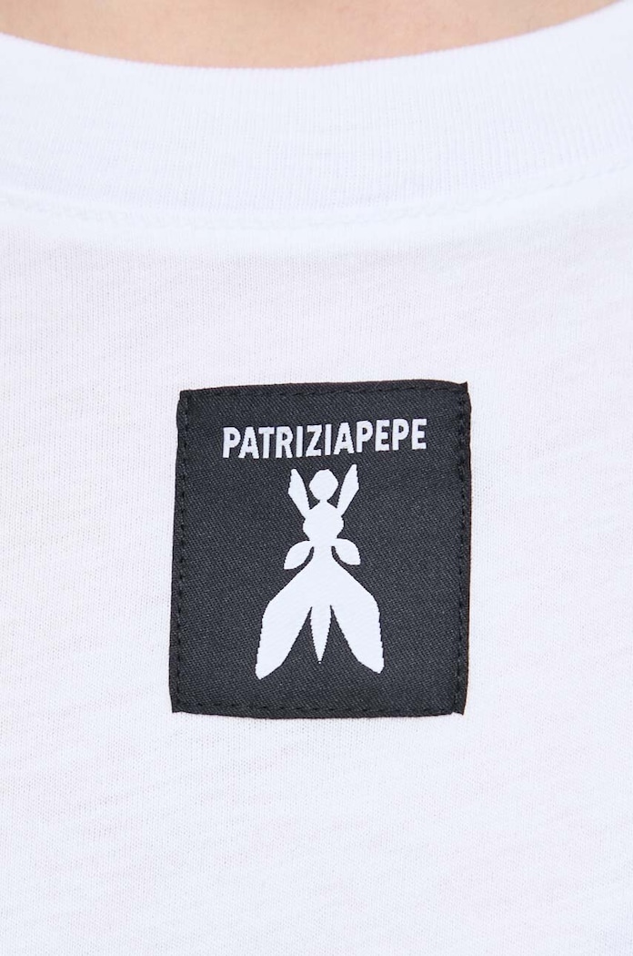 Памучна тениска Patrizia Pepe 8M1612.J089 бял