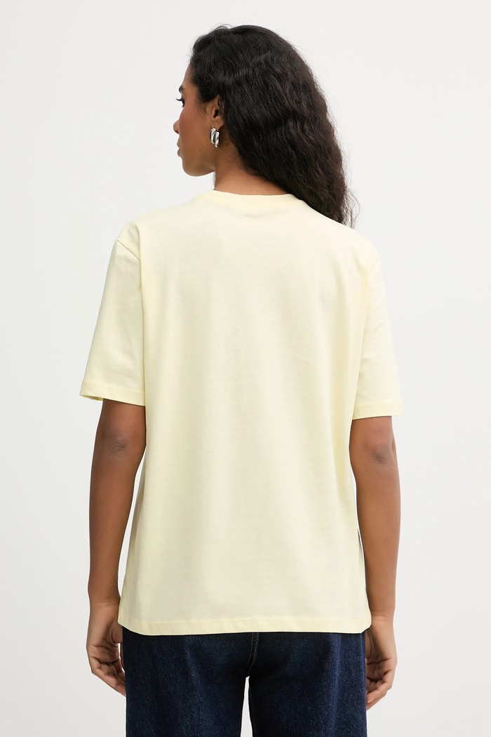 Odzież Patrizia Pepe T-shirt damski bawełniany 8M1612.J089 żółty