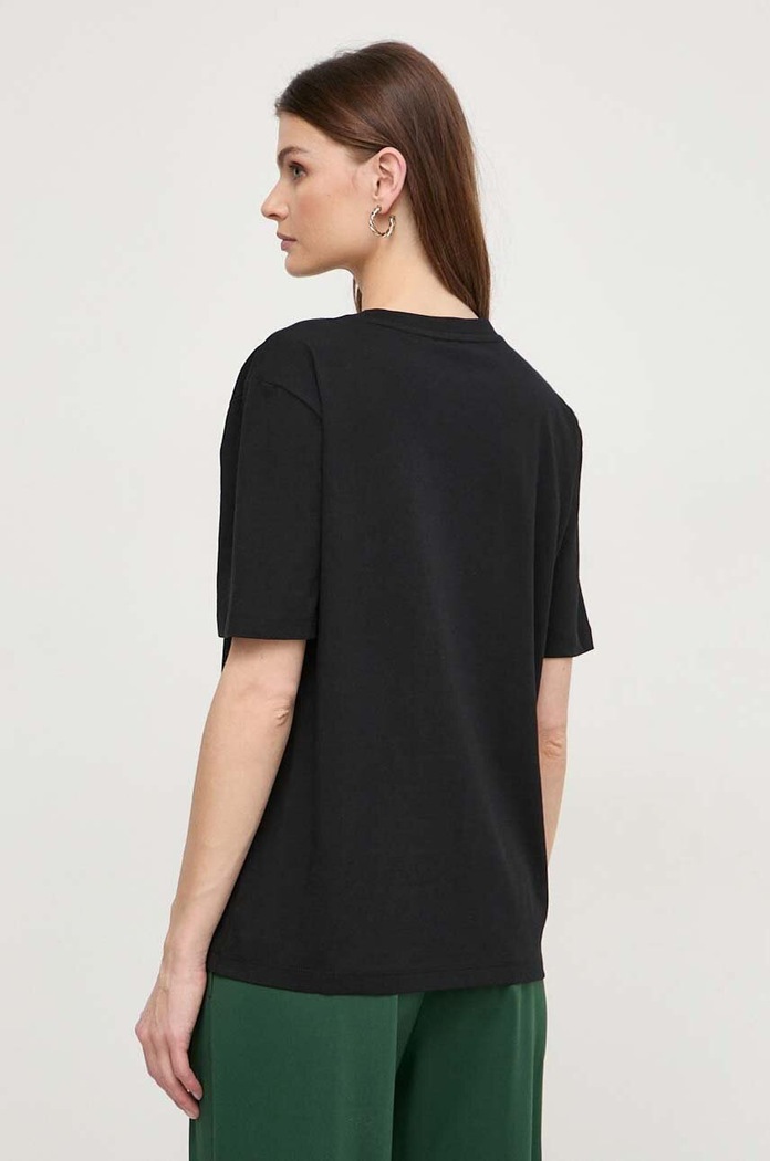 Дрехи Памучна тениска Patrizia Pepe 8M1612.J089 черен