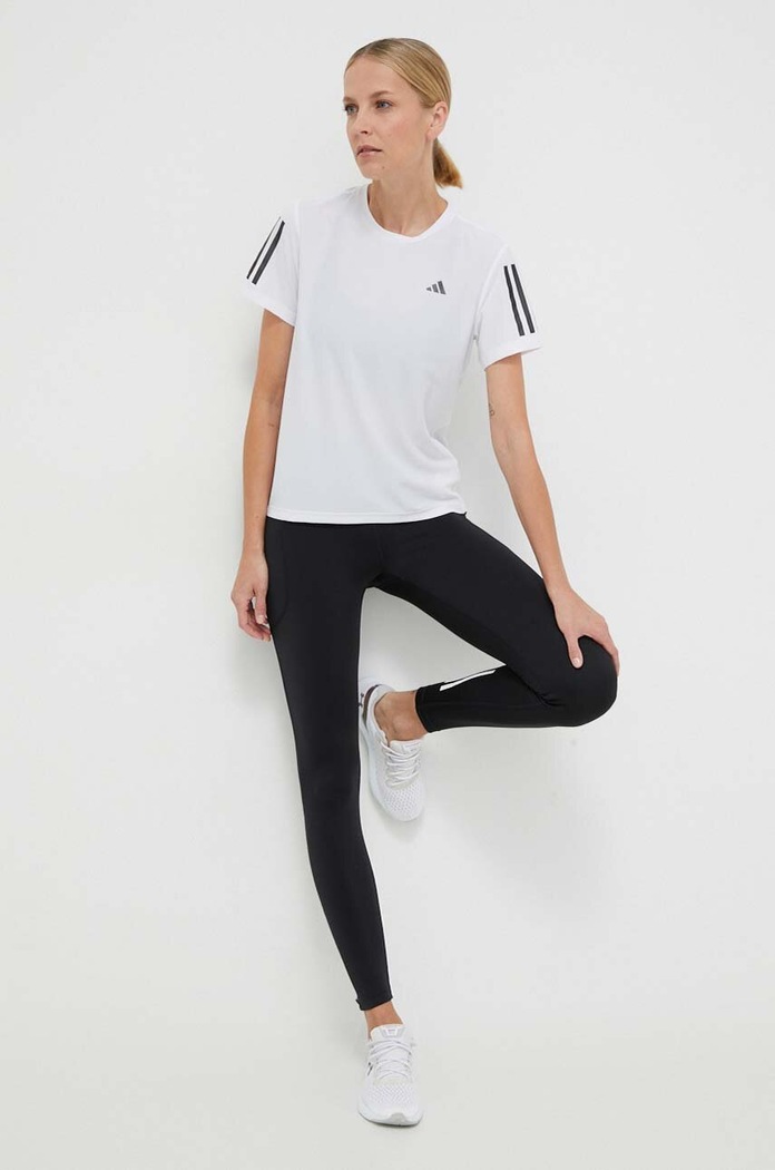 Μπλουζάκι για τρέξιμο adidas Performance Own the Run Own the Run IK7442 λευκό SS24
