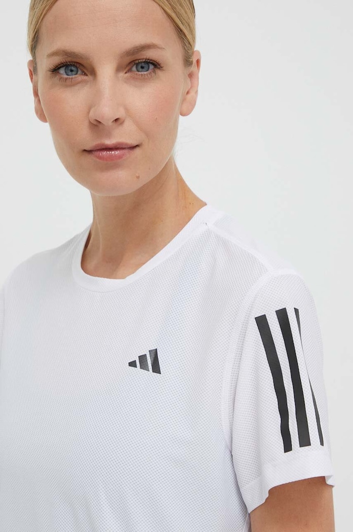 Μπλουζάκι για τρέξιμο adidas Performance Own the Run Own the Run λευκό IK7442