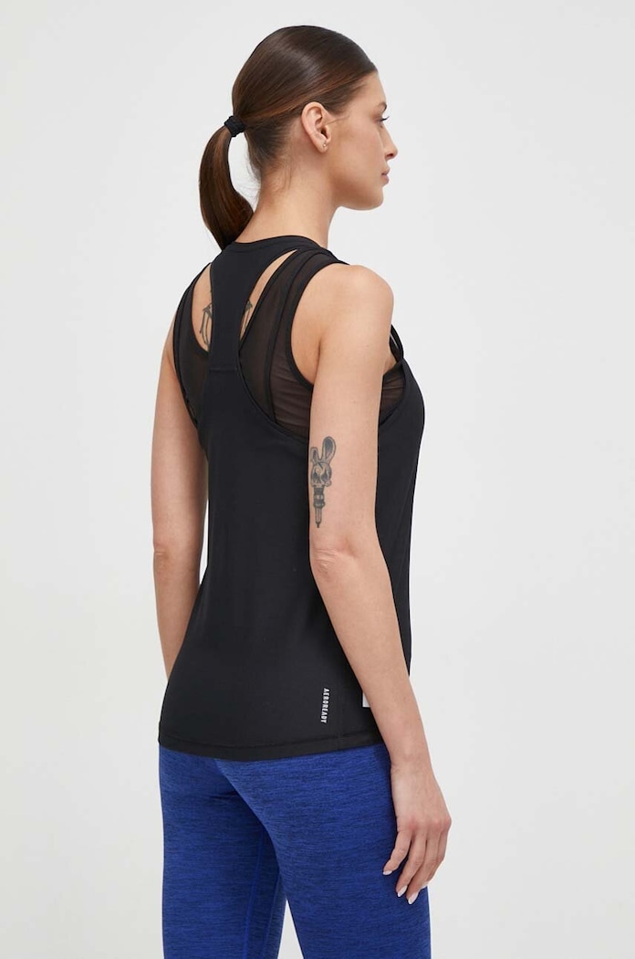 Odzież adidas Performance top do biegania Own the Run IN8317 czarny