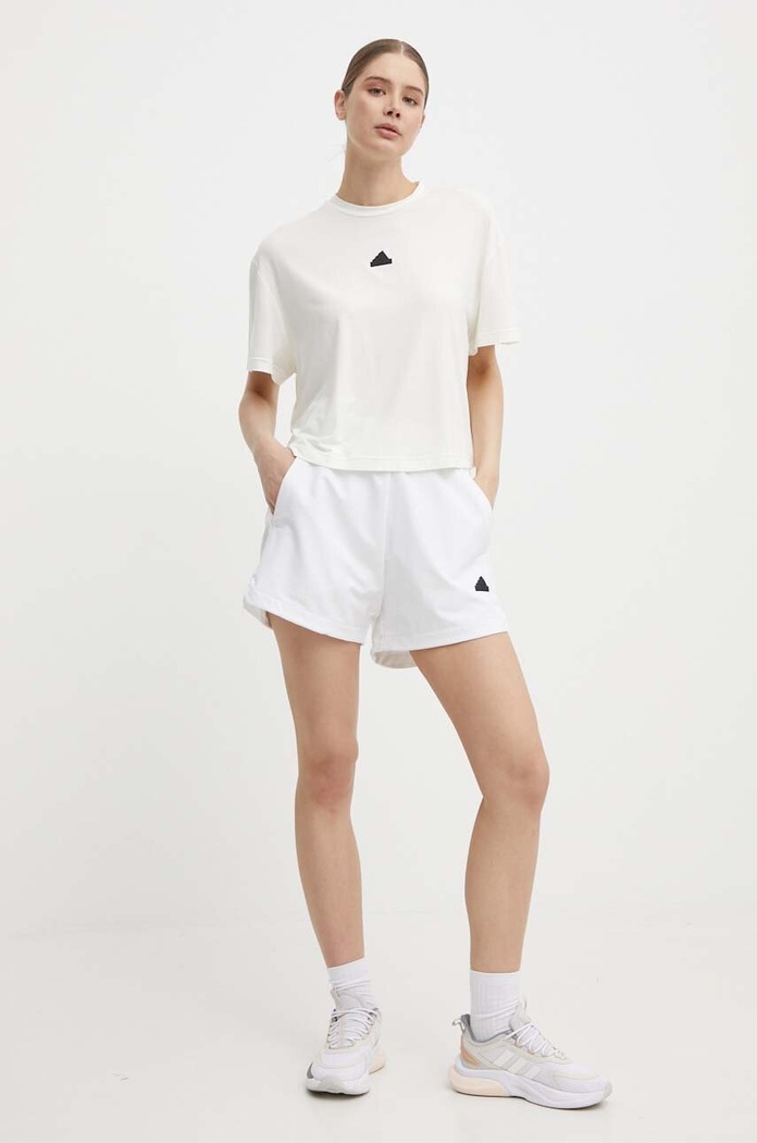 Tričko adidas IQ4832 béžová SS24