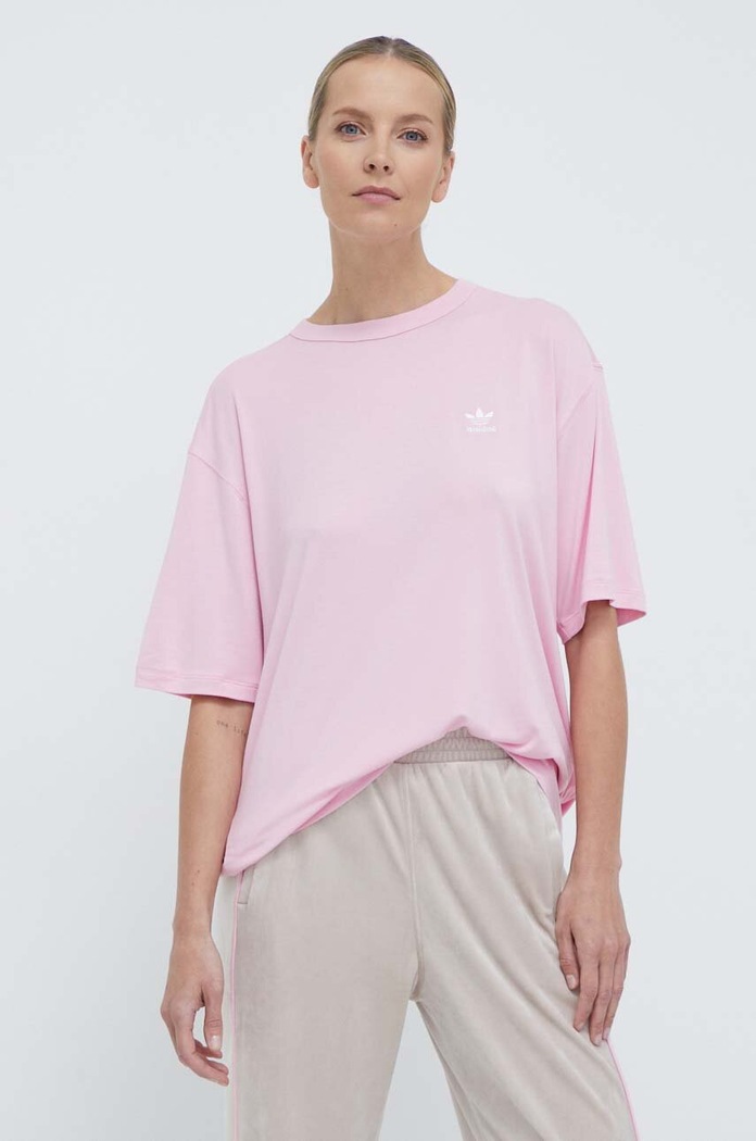 Odzież adidas Originals t-shirt Trefoil Tee IR8067 różowy