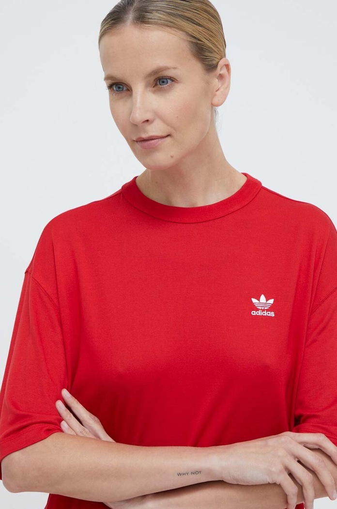 Μπλουζάκι adidas Originals Trefoil Tee κόκκινο IR8069
