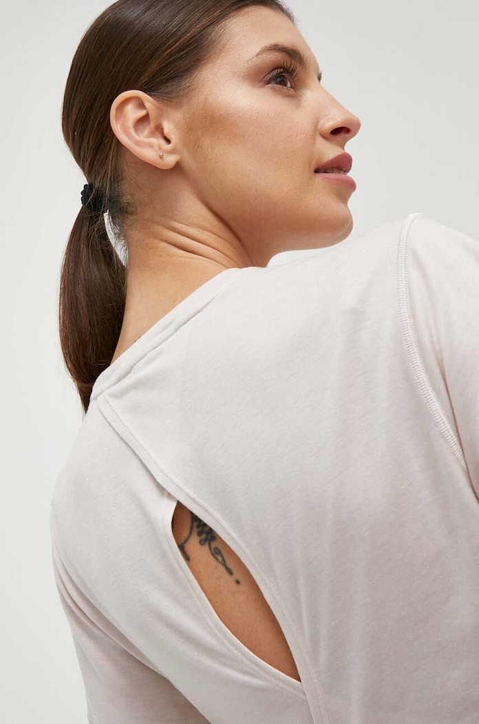 adidas Performance tricou yoga Studio roz IS2965