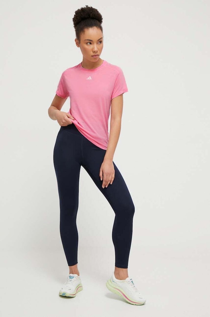 adidas Performance t-shirt treningowy Training Essentials IS3957 różowy SS24