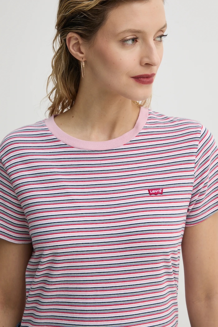Levi's t-shirt γυναικείο βαμβακερό ροζ 39185