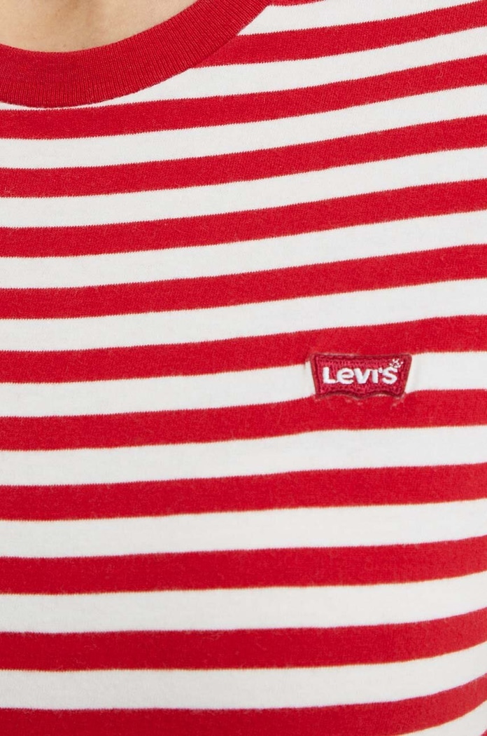 Levi's T-shirt damski bawełniany 39185 czerwony