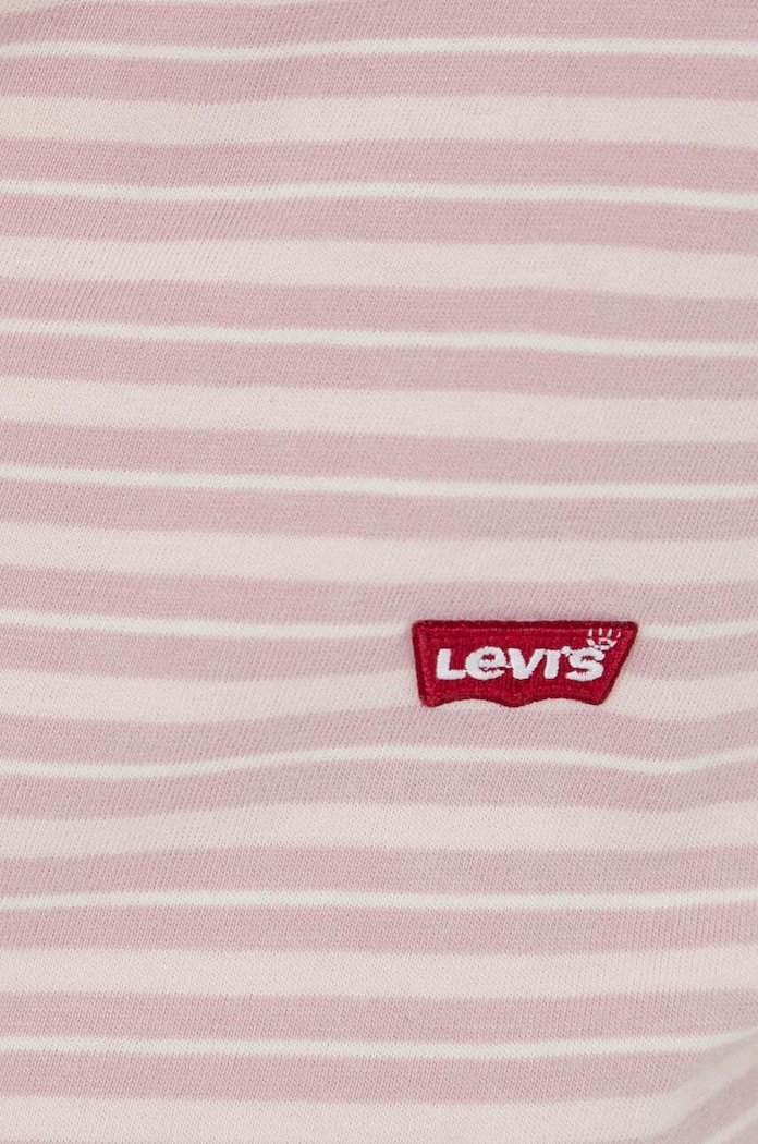 Bavlněné tričko Levi's 39185 růžová