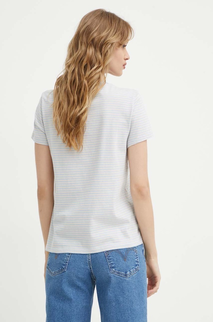 Oblečení Levi's tričko dámské bavlněné 39185 modrá