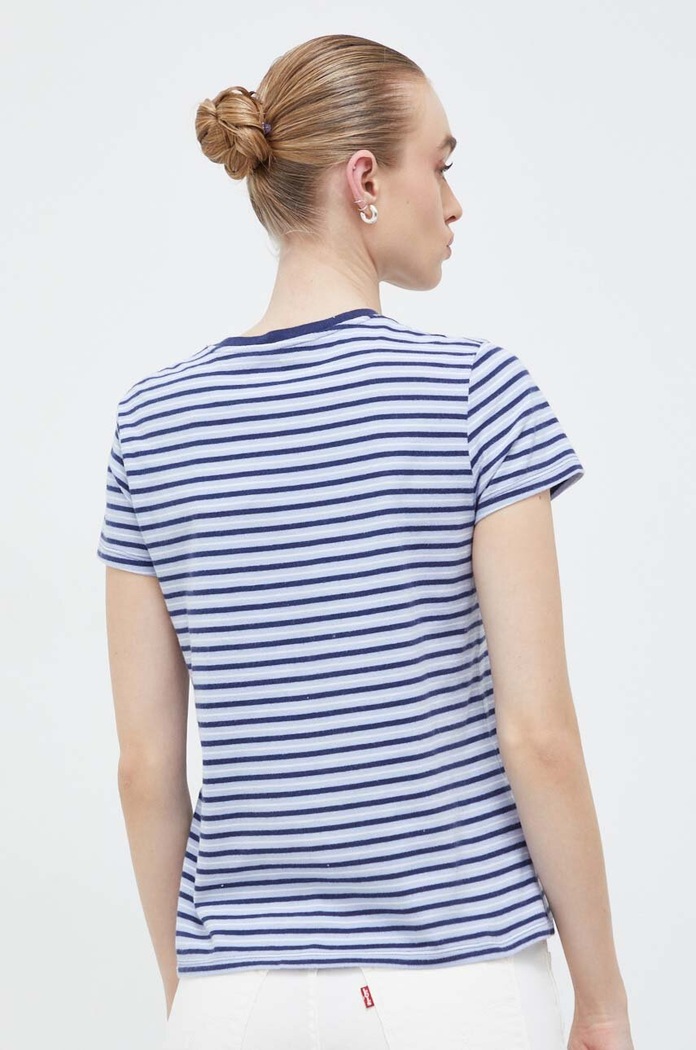 Дрехи Levi's тениска дамска от памук PERFECT 39185 син