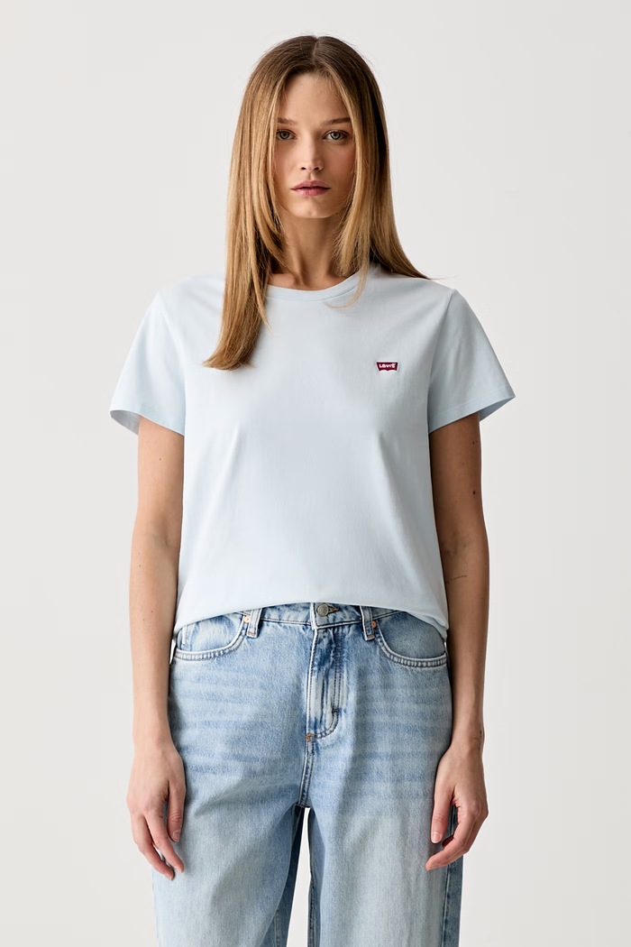 Levi's T-shirt damski bawełniany niebieski 39185