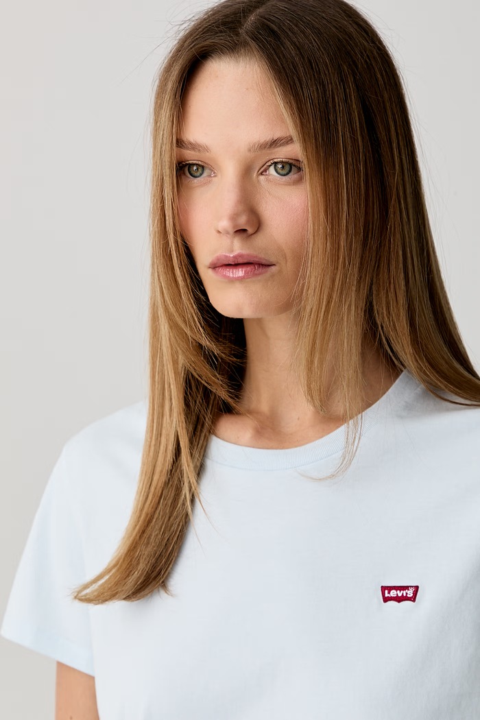 Levi's T-shirt damski bawełniany niebieski 39185