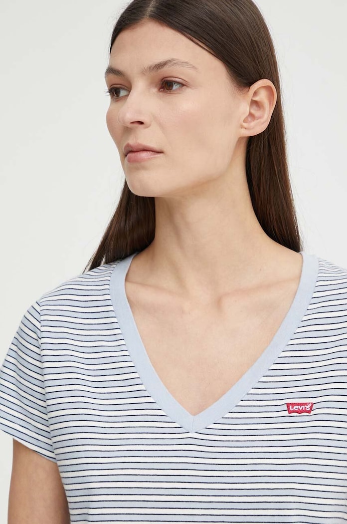 Bavlnené tričko Levi's sivá 85341