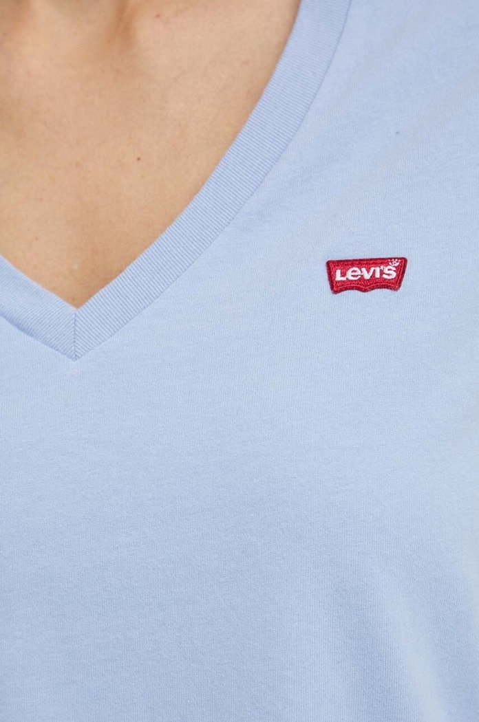 Bavlnené tričko Levi's 85341 modrá