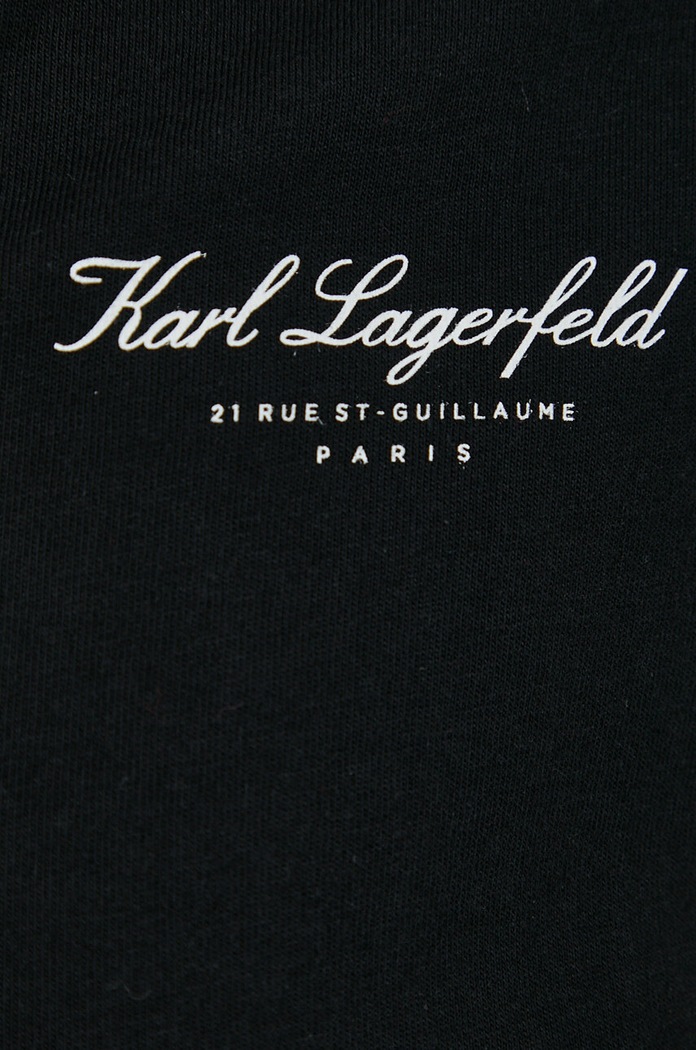 Karl Lagerfeld t-shirt bawełniany 240W2170 czarny