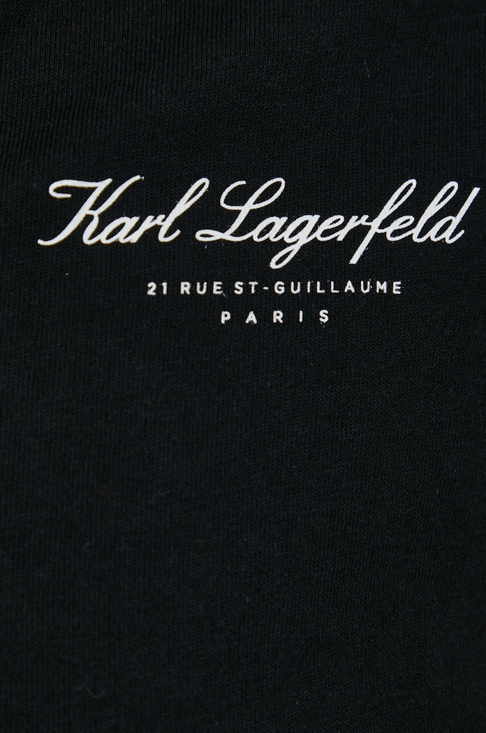 Karl Lagerfeld t-shirt bawełniany 240W2170 czarny