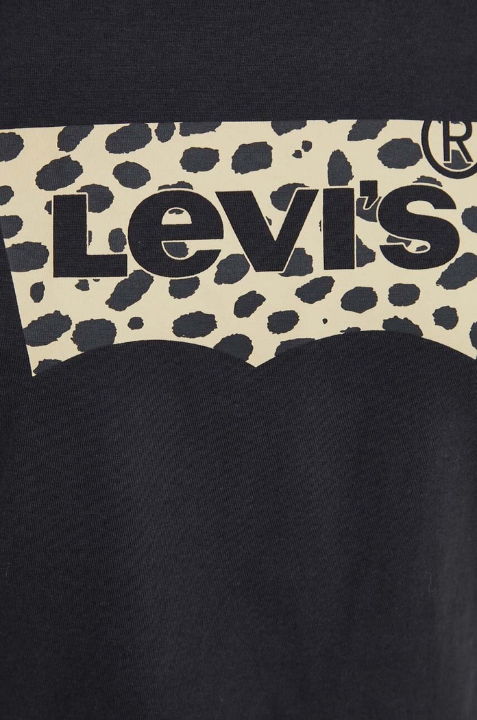 Levi's pamut póló 17369.2437 fekete