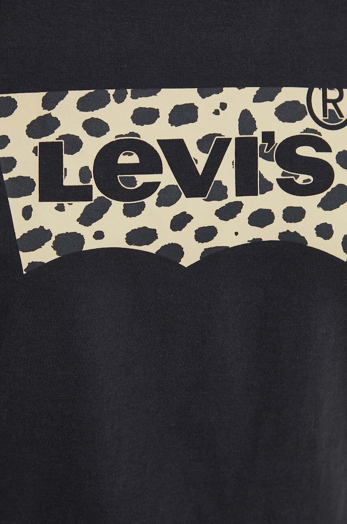 Levi's pamut póló 17369.2437 fekete