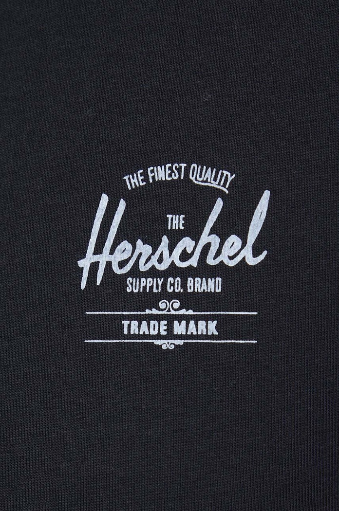 Bavlněné tričko Herschel 50293.01149 černá