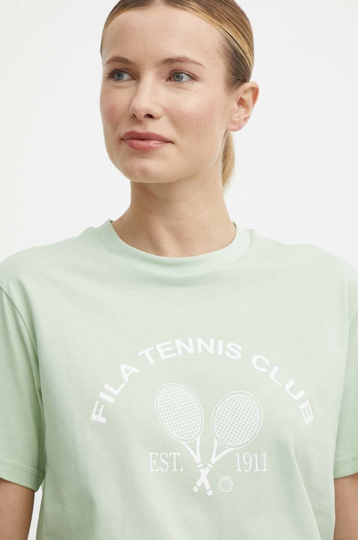 Fila tricou din bumbac Luanda verde FAW0771