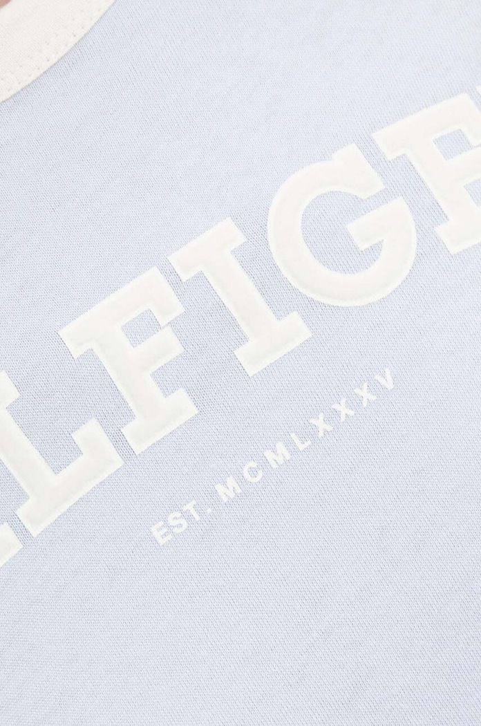 Tommy Hilfiger t-shirt bawełniany WW0WW41208 niebieski