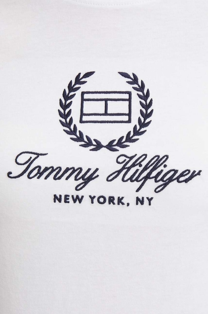 Bavlnené tričko Tommy Hilfiger WW0WW41761 biela