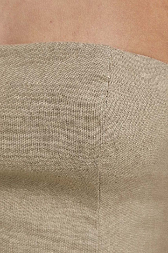 Samsoe Samsoe top lniany SAELYNN F24100098