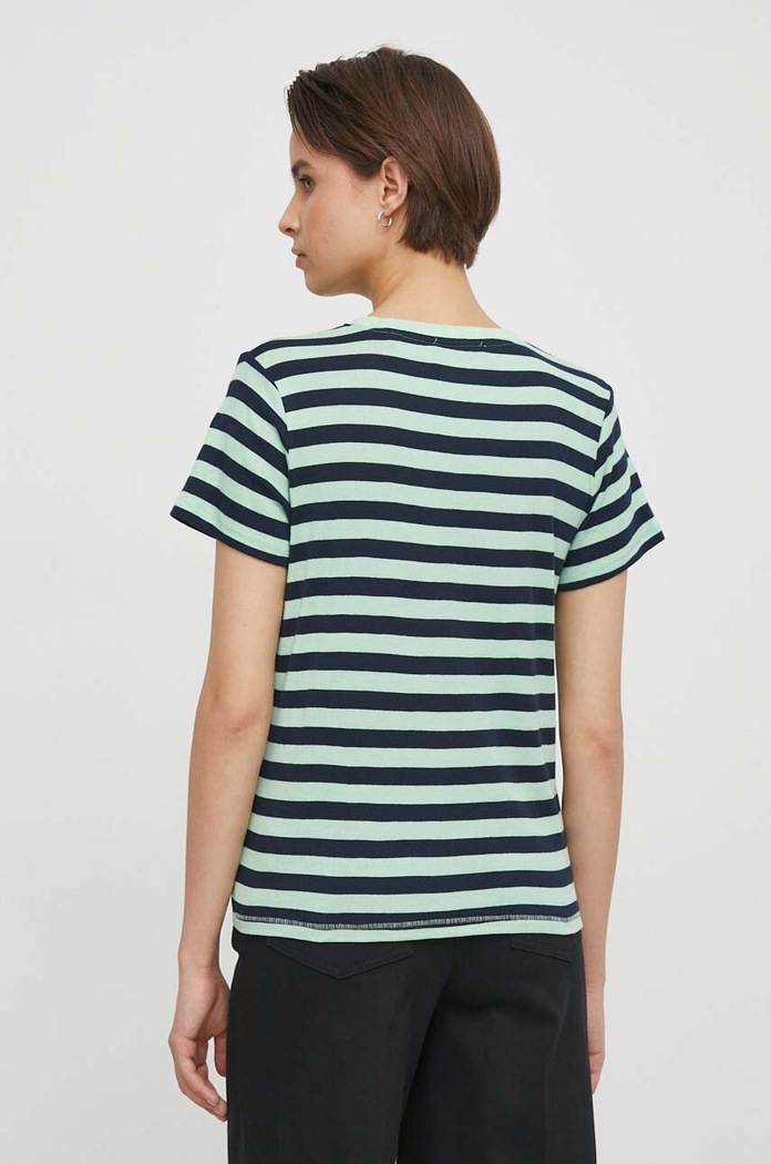 Oblečení Bavlněné tričko Pepe Jeans JINX PL505845 zelená