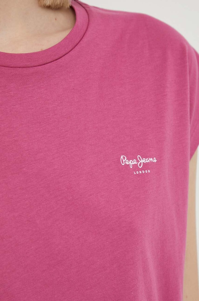 Bavlnené tričko Pepe Jeans LORY PL505853 ružová