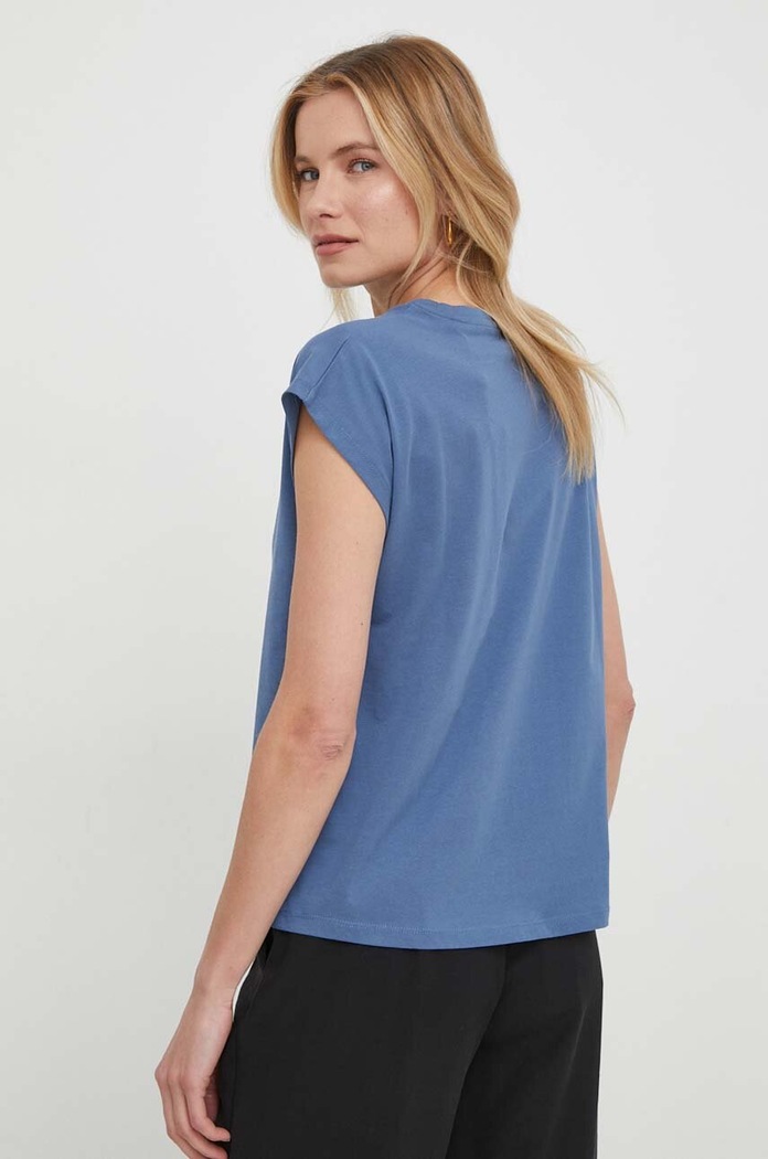 Odzież Pepe Jeans t-shirt bawełniany LORY PL505853 niebieski