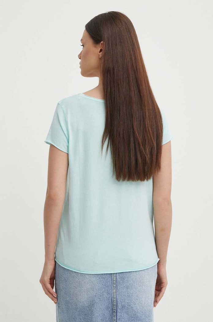 Îmbrăcăminte Pepe Jeans tricou din bumbac LUNA PL505856 turcoaz