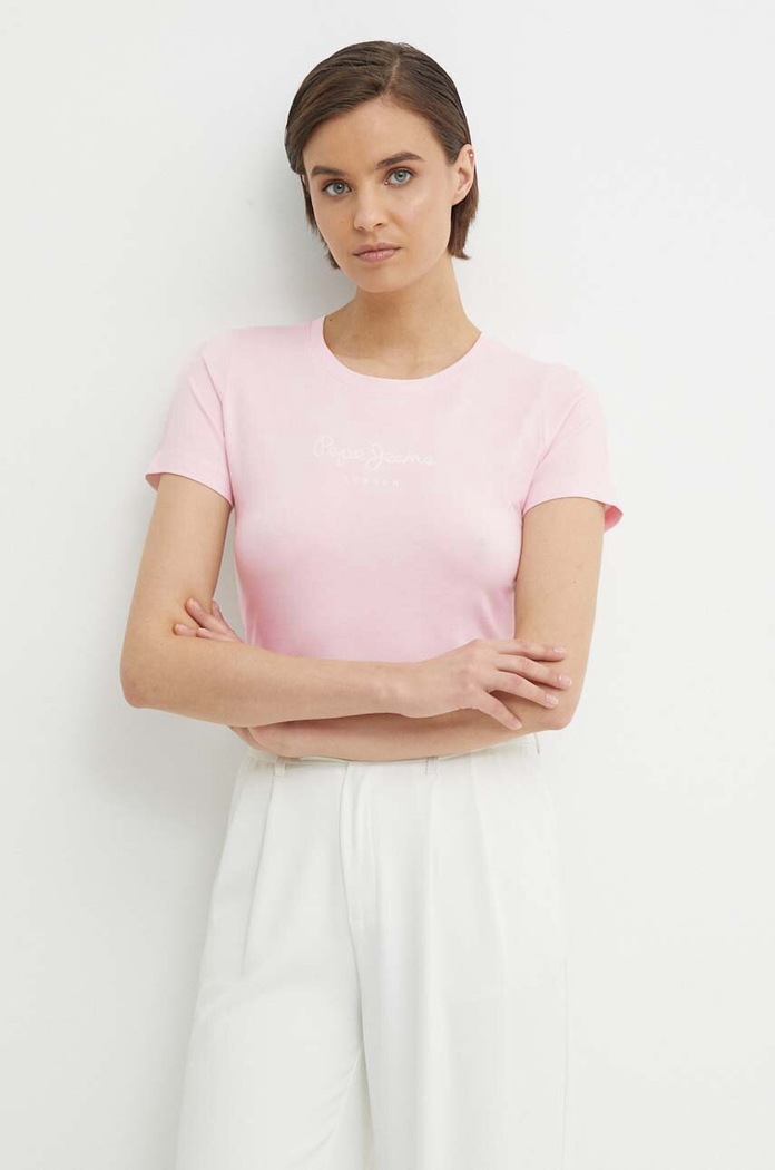 Pepe Jeans t-shirt NEW VIRGINIA SS N różowy PL505202