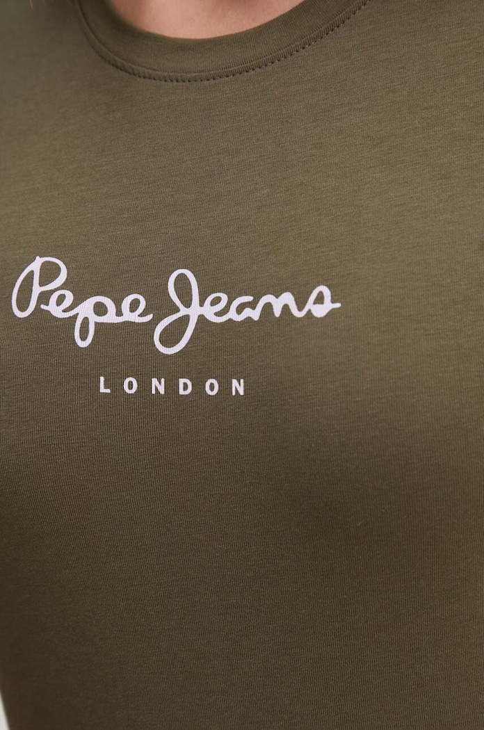 Μπλουζάκι Pepe Jeans NEW VIRGINIA SS N PL505202 πράσινο