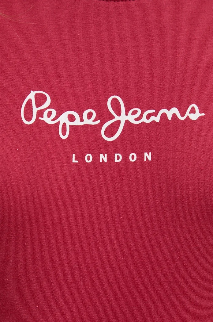 Pepe Jeans t-shirt NEW VIRGINIA SS N PL505202 bordowy