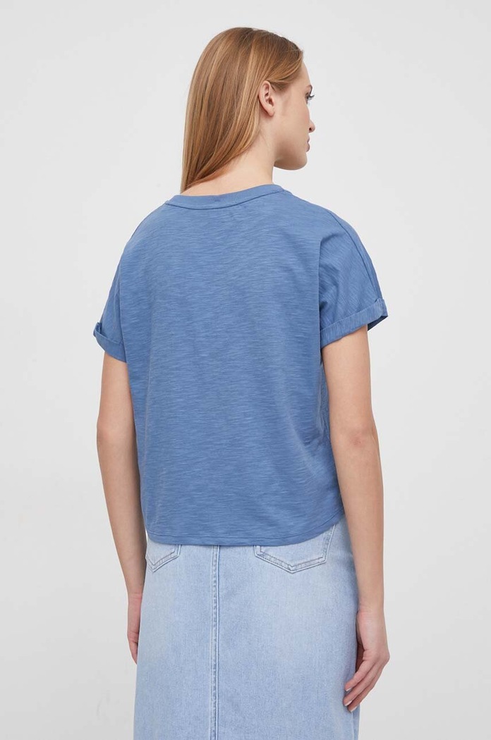 Oblečenie Bavlnené tričko Pepe Jeans JAX PL505825 modrá