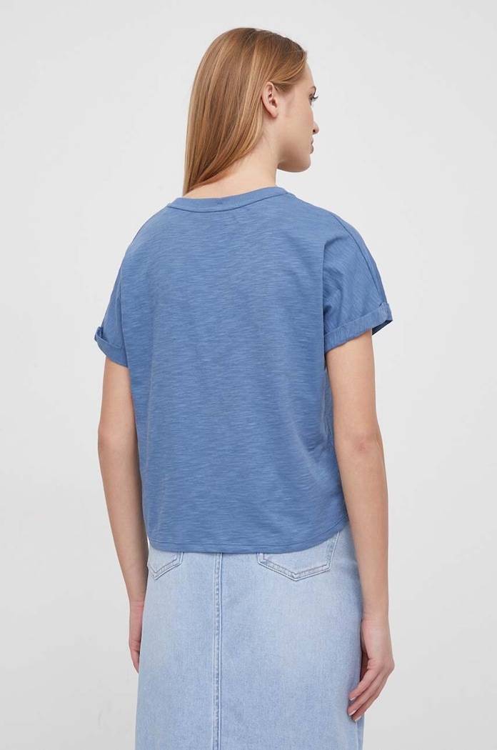 Oblečenie Bavlnené tričko Pepe Jeans JAX PL505825 modrá