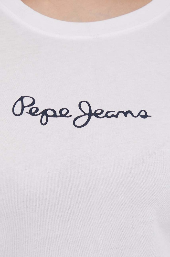 Bavlnené tričko Pepe Jeans LORETTE PL505827 biela