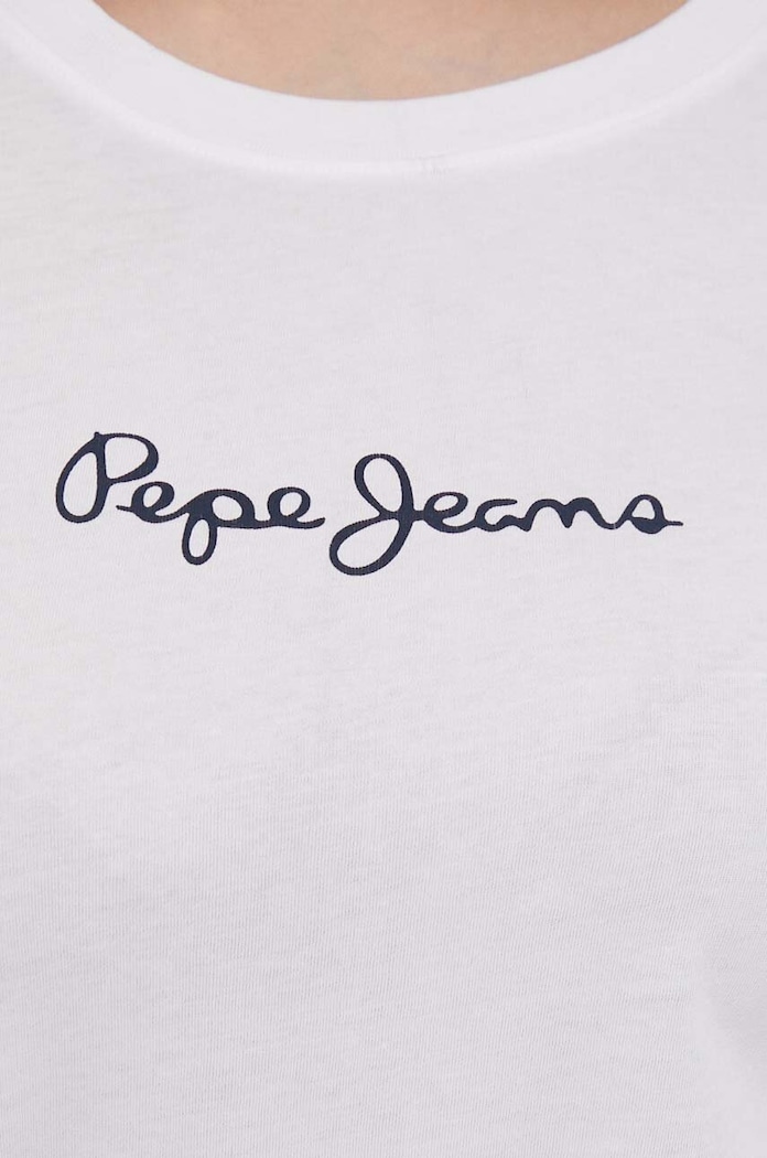 Bavlnené tričko Pepe Jeans LORETTE PL505827 biela