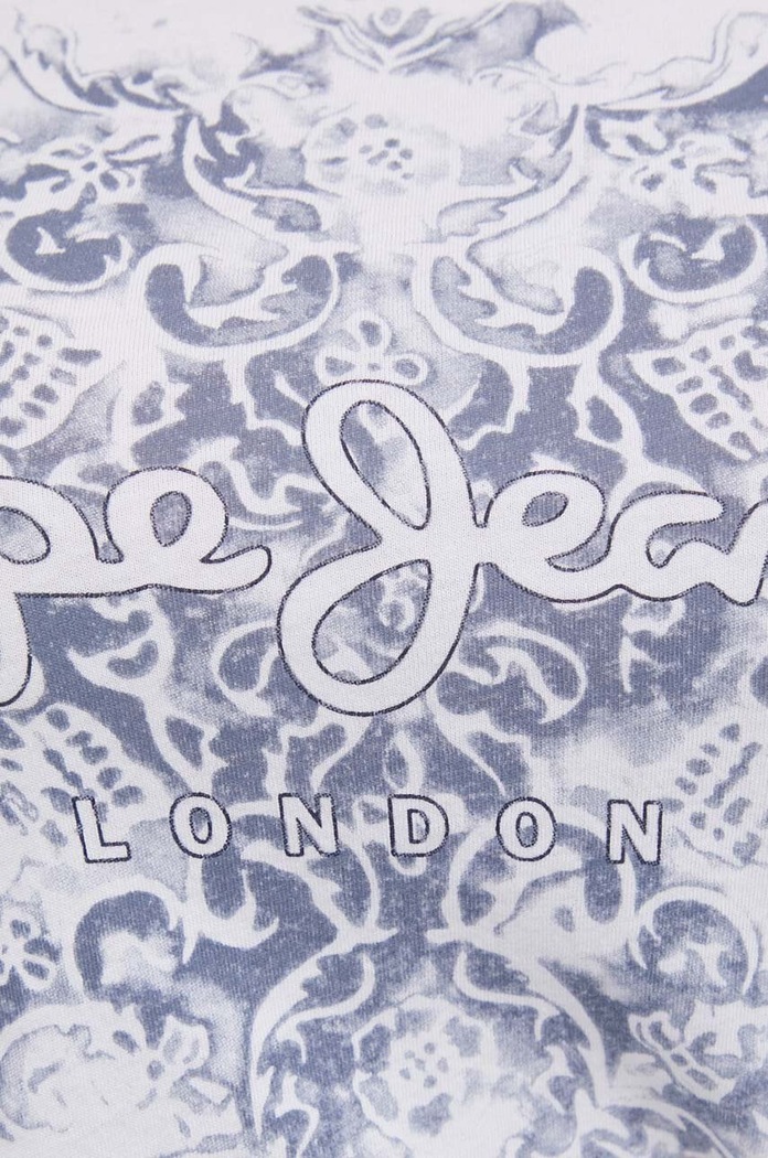 Βαμβακερό μπλουζάκι Pepe Jeans JURY PL505829 λευκό