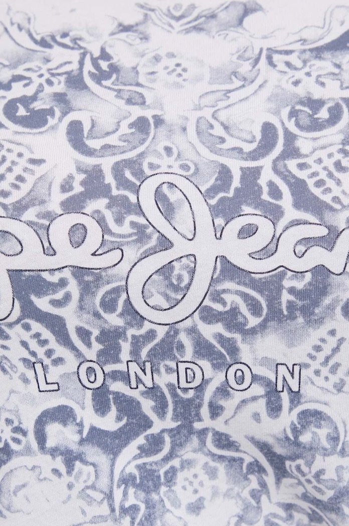 Βαμβακερό μπλουζάκι Pepe Jeans JURY PL505829 λευκό