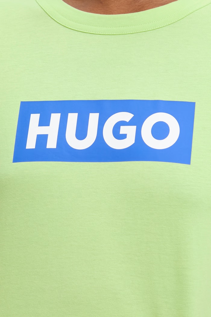 HUGO Blue basic t-shirt γυναικείο βαμβακερό Classic Tee_B 50510772 πράσινο