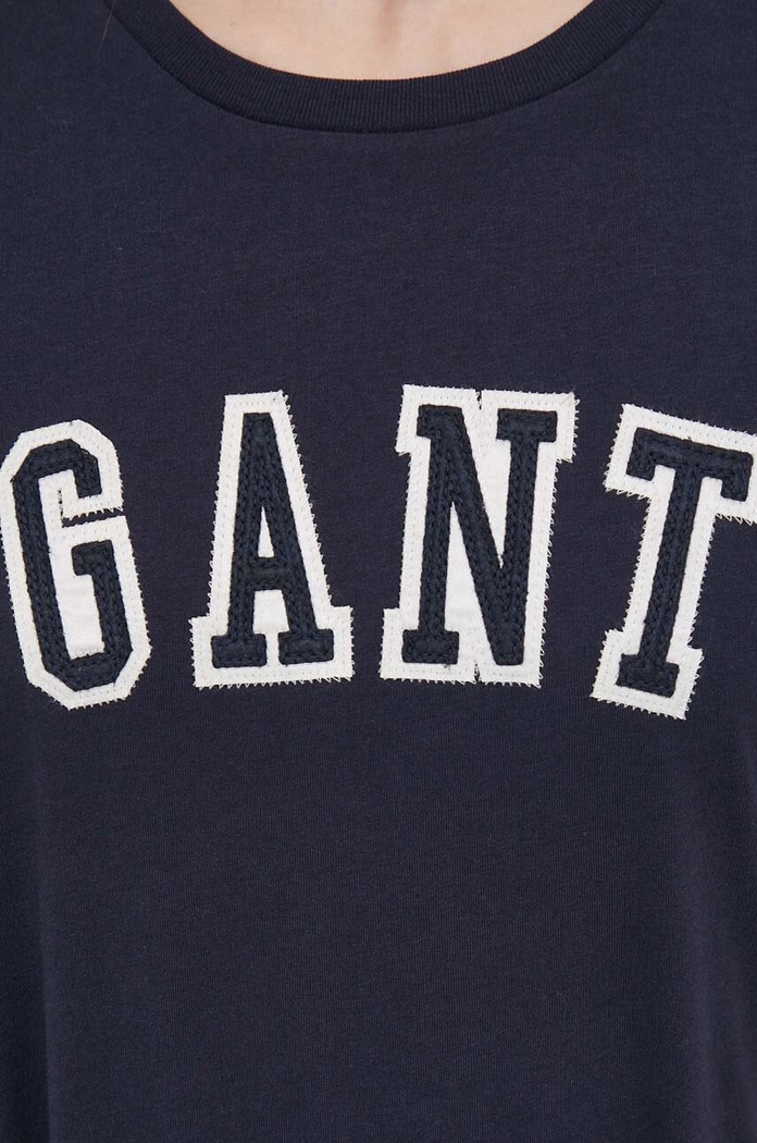 Gant tricou din bumbac 4200804 bleumarin