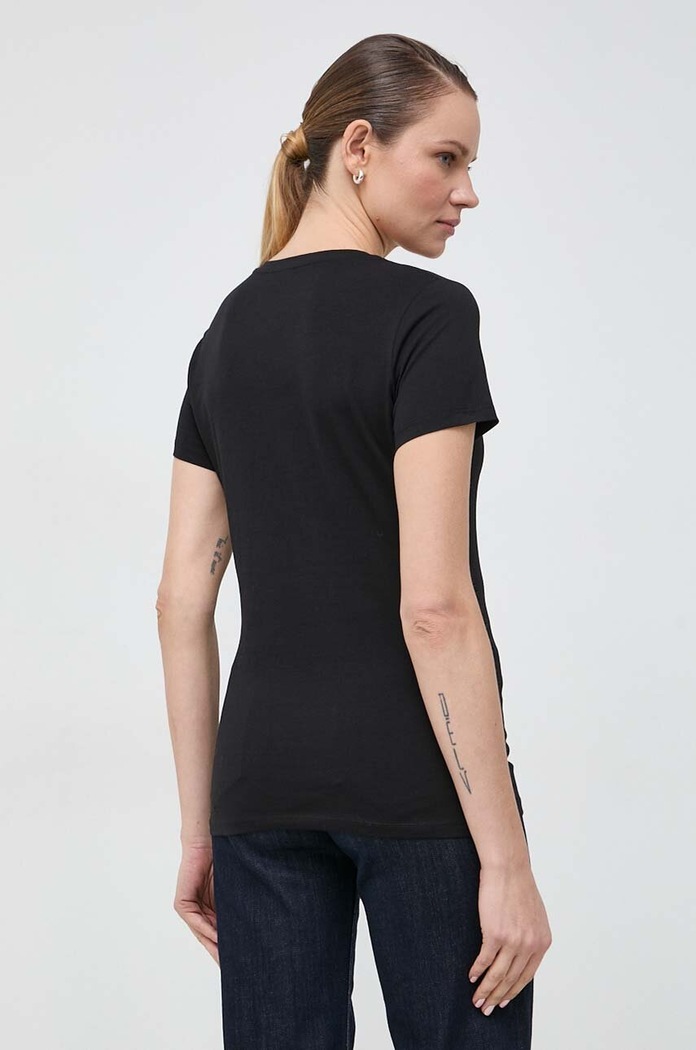 Odzież Liu Jo t-shirt bawełniany WA4051.JS923 czarny