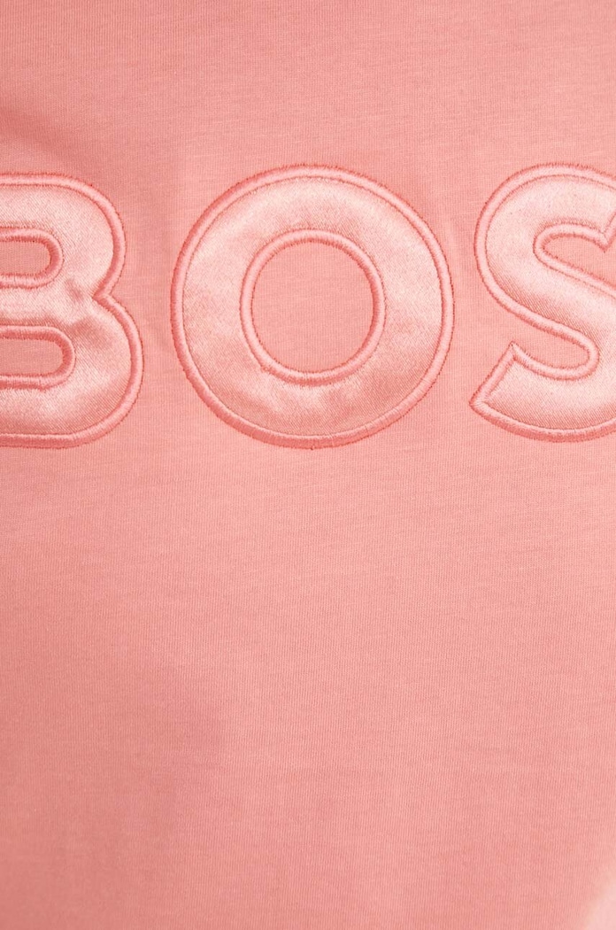 Bavlnené tričko BOSS 50514967 ružová