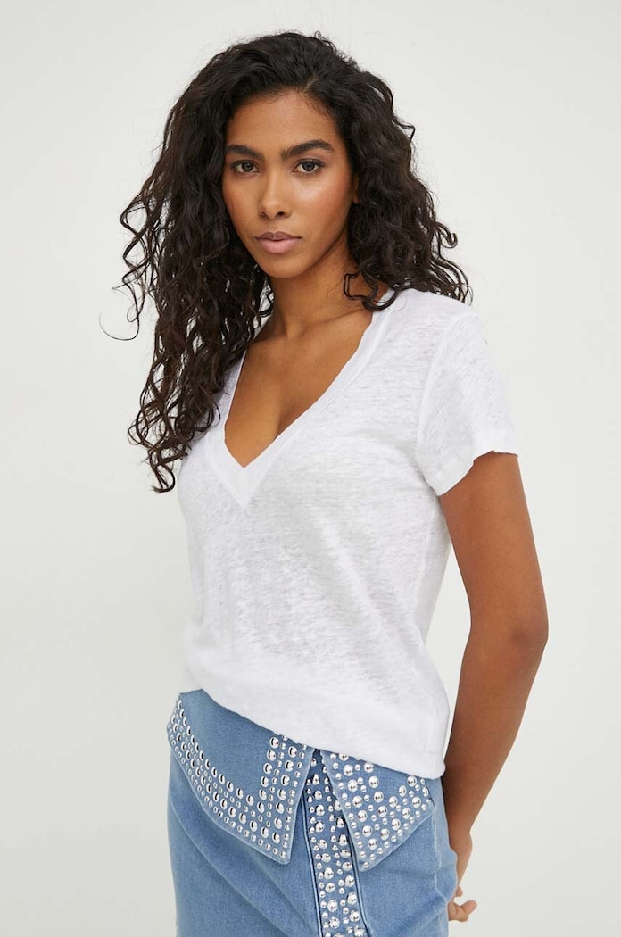 IRO tricou de in uni alb WF19RODEO