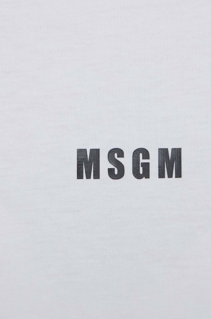 Bavlnené tričko MSGM 2000MDM500.200002 biela